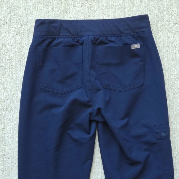 FIGS Scrub Set Women Navy Blue Catarina Top Small Zamora Jogger Pants Petite XS - Picture 10 of 16
